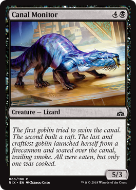 Canal Monitor (Rivals of Ixalan) Near Mint Foil