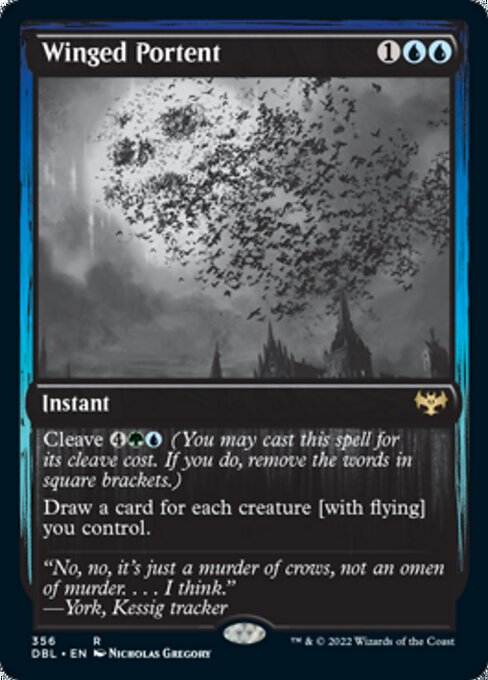 Winged Portent (Innistrad: Double Feature) Light Play