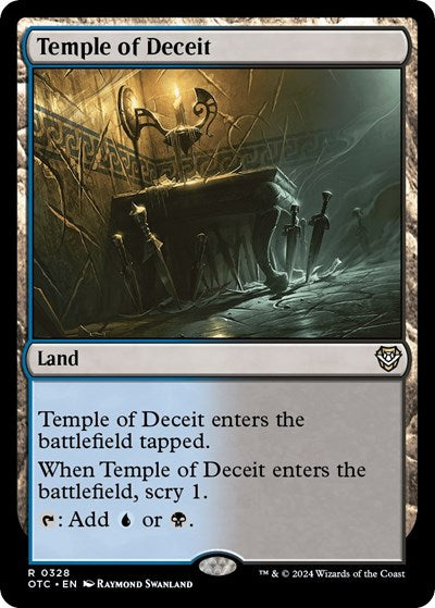 Temple of Deceit (Commander: Outlaws of Thunder Junction) Near Mint