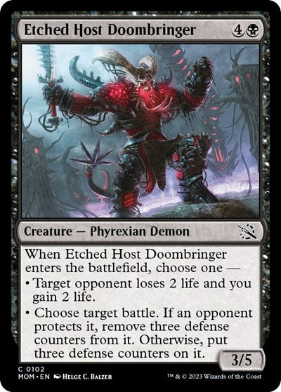 Etched Host Doombringer (March of the Machine) Light Play Foil