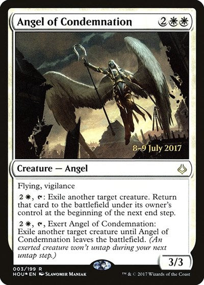 Angel of Condemnation (Promos: Prerelease Cards) Medium Play Foil