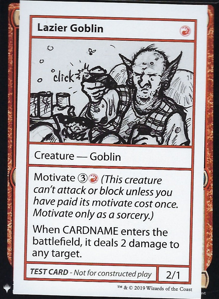 Lazier Goblin (Mystery Booster Test Print) Near Mint