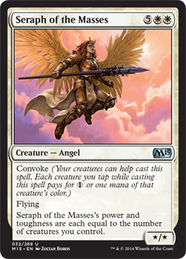 Seraph of the Masses (Magic 2015 Core Set) Light Play