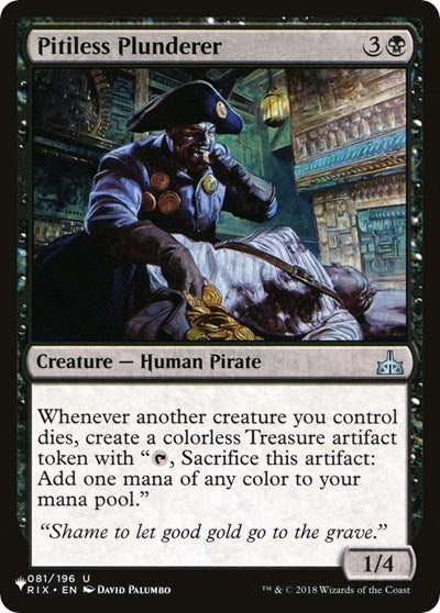 Pitiless Plunderer (The List) Light Play
