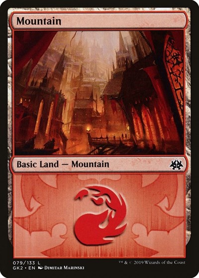 Mountain (79) (Ravnica Allegiance: Guild Kits) Light Play