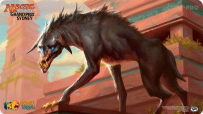 Magic Grand Prix 2018 Playmat: Sydney (Version 2) Ravenous Chupacabra (Magic Promotional Playmats) New