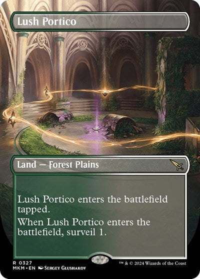 Lush Portico (Borderless) (Murders at Karlov Manor) Light Play Foil