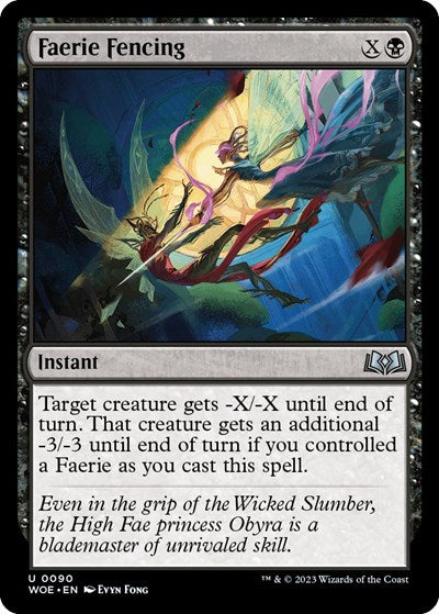 Faerie Fencing (Wilds of Eldraine) Light Play Foil