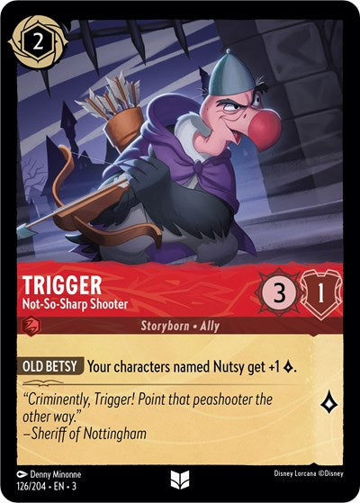 Trigger - Not-So-Sharp Shooter (Into the Inklands) Near Mint Cold Foil