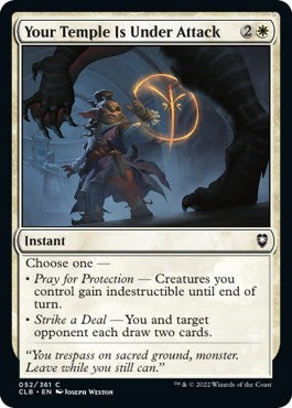 Your Temple Is Under Attack (Commander Legends: Battle for Baldur's Gate) Medium Play Foil