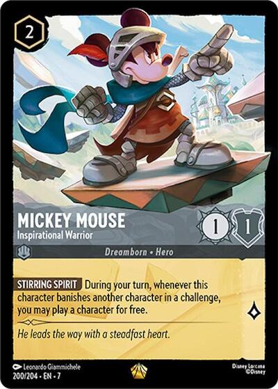 Mickey Mouse - Inspirational Warrior (Archazia's Island) Near Mint