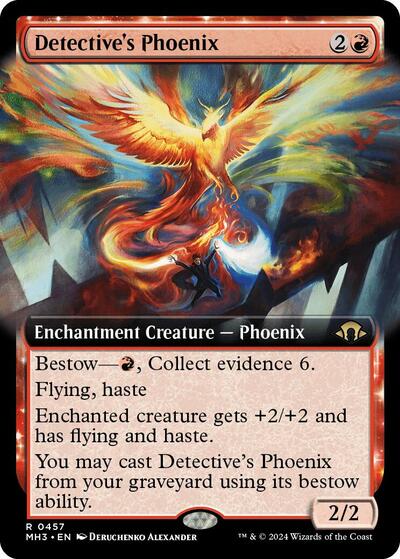 Detective's Phoenix (Borderless) (Modern Horizons 3) Near Mint Foil