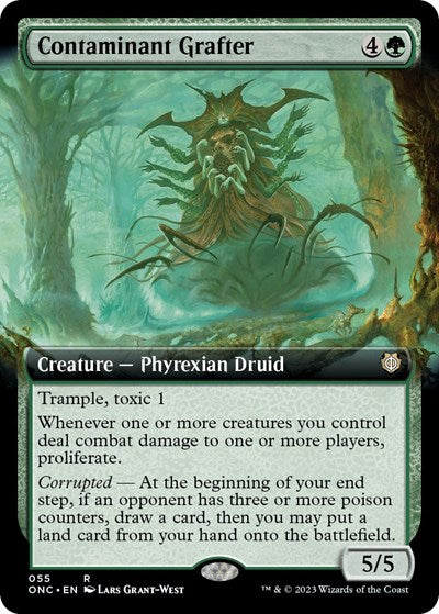 Contaminant Grafter (Extended Art) (Commander: Phyrexia: All Will Be One) Near Mint
