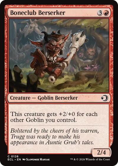 Boneclub Berserker (Lorwyn Eclipsed) Light Play Foil