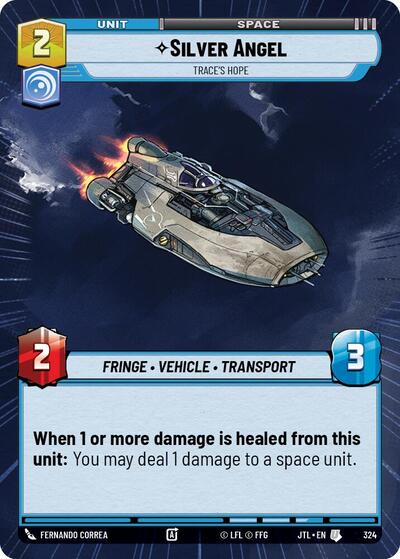 Silver Angel Trace's Hope (Hyperspace) (Jump to Lightspeed) Near Mint