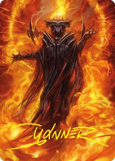 Sauron  the Dark Lord Art Card  Gold Stamped Signature|0|0|0.00