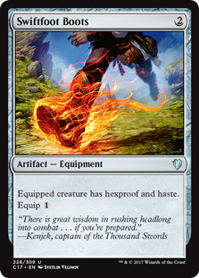 Swiftfoot Boots (Commander 2017) Light Play