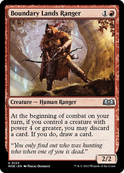 Boundary Lands Ranger (Wilds of Eldraine) Light Play Foil