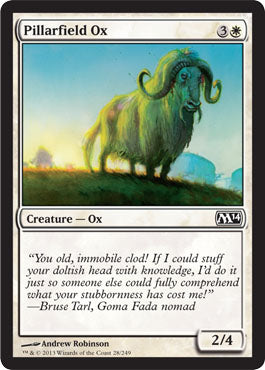 Pillarfield Ox (Magic 2014 Core Set) Medium Play