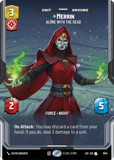 Merrin Alone with the Dead (Prestige Foil) (Legends of the Force) Near Mint Foil