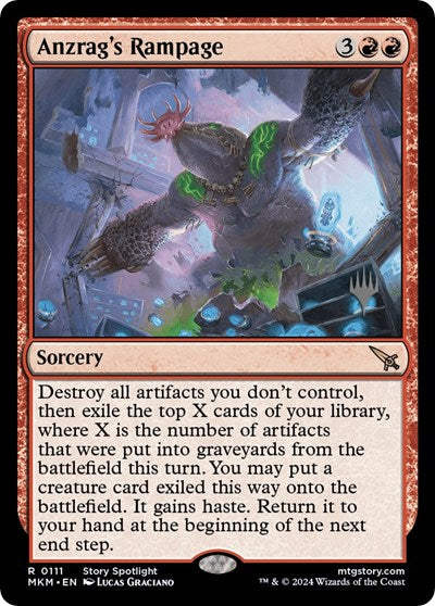 Anzrag's Rampage (Promo Pack: Murders at Karlov Manor) Light Play Foil