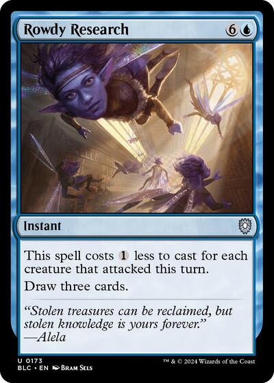 Rowdy Research (Commander: Bloomburrow) Near Mint