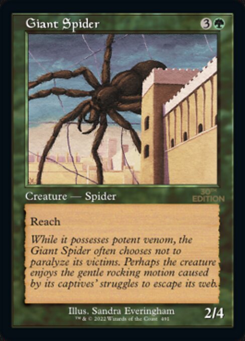 Giant Spider (Retro Frame) (30th Anniversary Edition) Near Mint