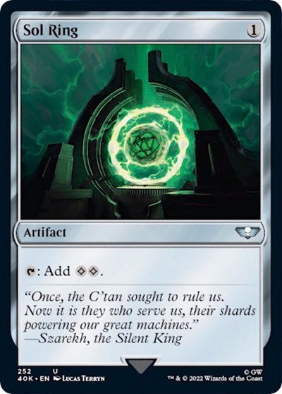 Sol Ring (252) (Surge Foil) (Universes Beyond: Warhammer 40K) Light Play Foil