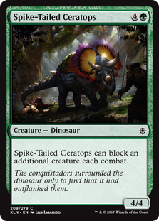 Spike-Tailed Ceratops (Ixalan) Heavy Play Foil