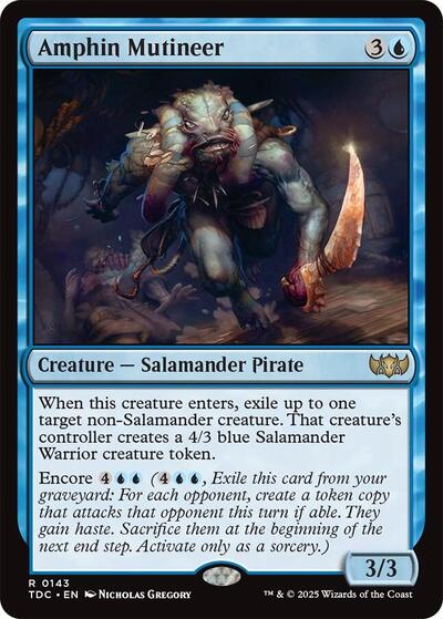 Amphin Mutineer (Commander: Tarkir: Dragonstorm) Near Mint