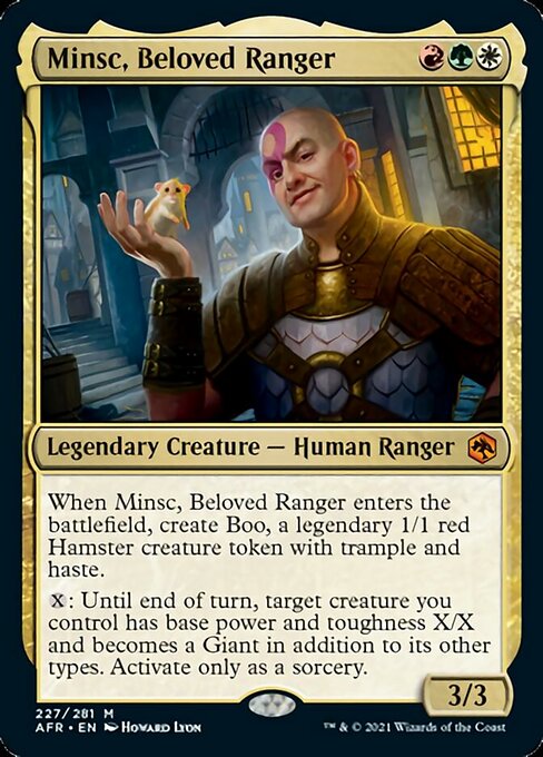 Minsc, Beloved Ranger (Adventures in the Forgotten Realms) Light Play Foil