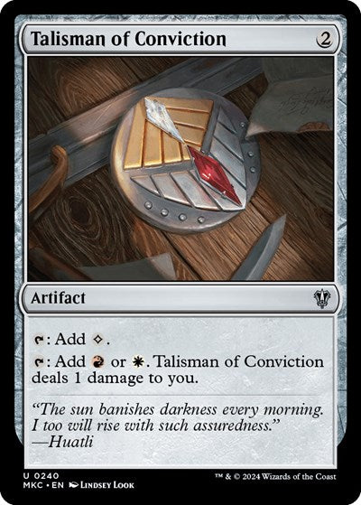 Talisman of Conviction (Commander: Murders at Karlov Manor) Near Mint