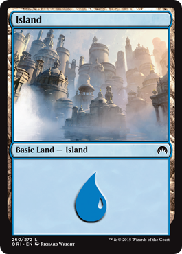 Island (260) (Magic Origins) Light Play