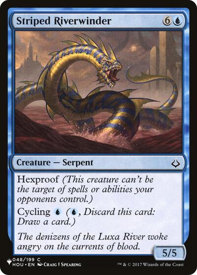 Striped Riverwinder (The List) Light Play
