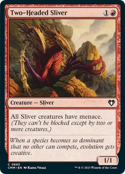 Two-Headed Sliver (Commander Masters) Near Mint
