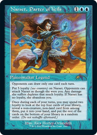 Narset, Parter of Veils (Retro Frame) (Secret Lair) Light Play Foil