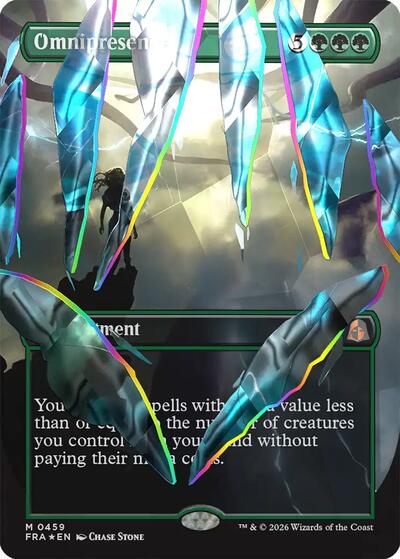 Omnipresence (Borderless) (Facet Foil) (0459) (Reality Fracture) Near Mint Foil