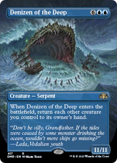 Denizen of the Deep (Borderless) (Dominaria Remastered) Damaged / Poor Foil