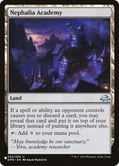Nephalia Academy (The List) Light Play