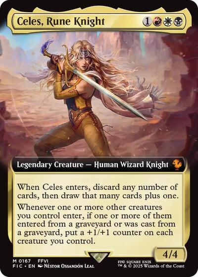 Celes, Rune Knight (Extended Art) (Commander: FINAL FANTASY) Near Mint Foil