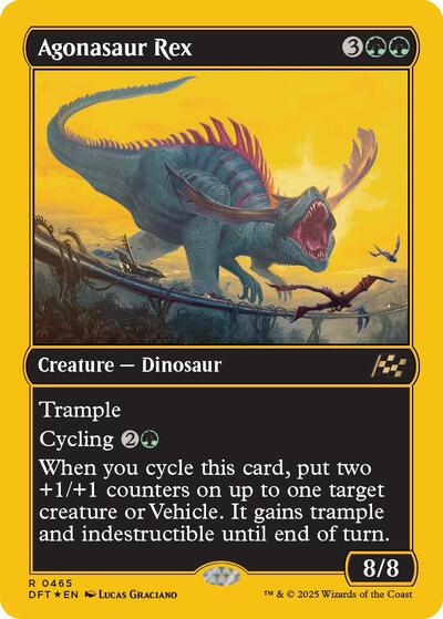 Agonasaur Rex (First-Place Foil) (Aetherdrift) Light Play Foil