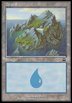 Island (336) (Mercadian Masques) Medium Play