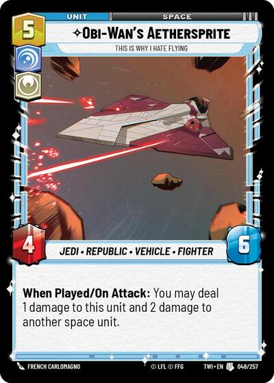 Obi-Wan’s Aethersprite This is Why I Hate Flying (Twilight of the Republic) Near Mint