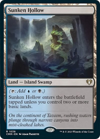 Sunken Hollow (Commander Masters) Light Play