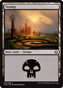 Swamp (257) (Kaladesh) Medium Play