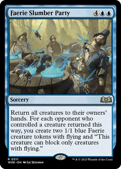Faerie Slumber Party (Wilds of Eldraine) Light Play Foil