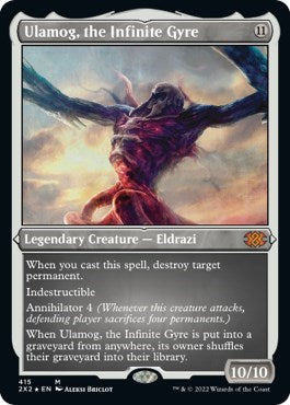 Ulamog, the Infinite Gyre (Foil Etched) (Double Masters 2022) Near Mint Foil