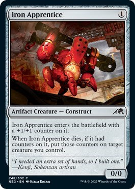 Iron Apprentice (Kamigawa: Neon Dynasty) Light Play Foil