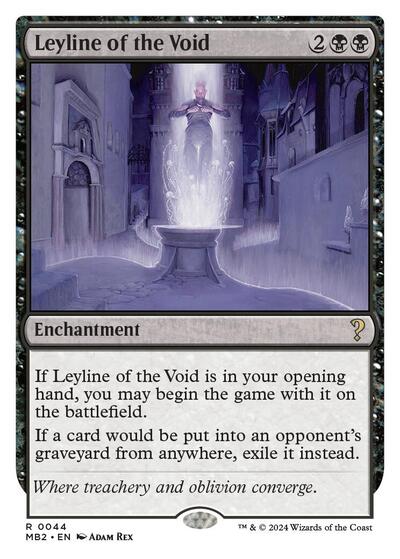 Leyline of the Void (White Border) (Mystery Booster 2) Light Play