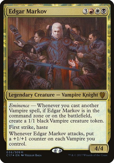 Edgar Markov (Commander 2017) (Oversize Cards) Near Mint Foil